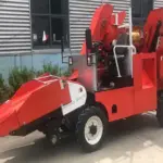 キャブなしの2列トウモロコシ収穫機