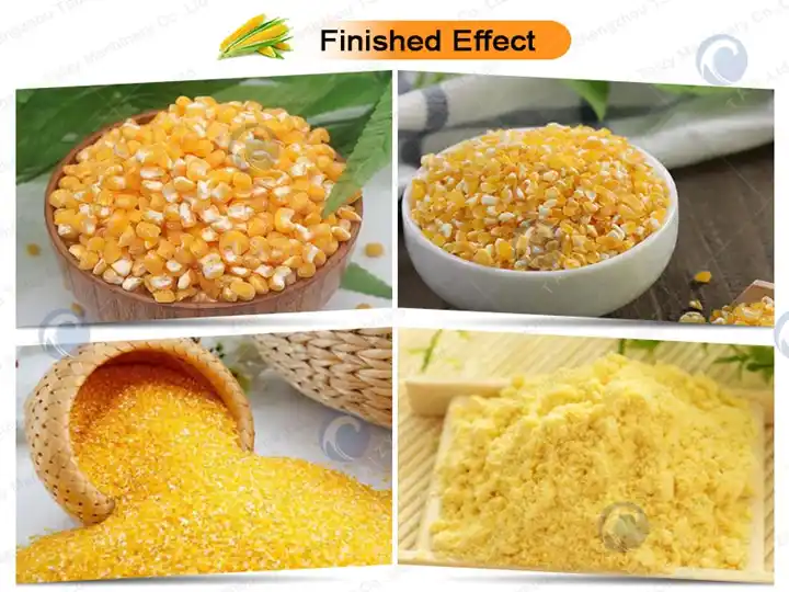 Corn Grits Making Machine For Making Maize Grits, Corn Flour 8 Deep Processing Of Corn