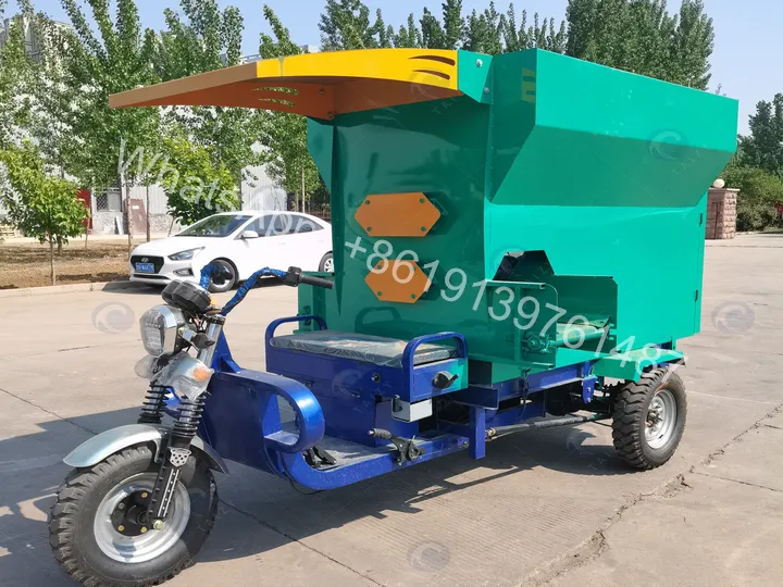 Electric Tmr Silage Mixer Feeder Wagon With Maintenance-Free Dry Batteries